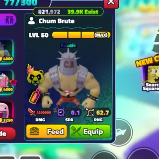 SPONGEBOB TOWER DEFENSE | SBTD | MAX NC CHUM BRUTE