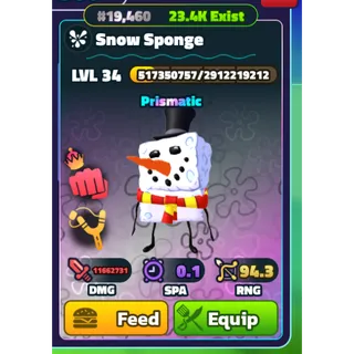 SPONGEBOB TOWER DEFENSE | SBTD | NC SNOW SPONGE