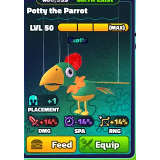NON-DUPED - MAX POTTY THE PARROT