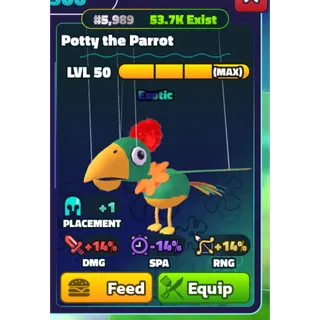 SPONGEBOB TOWER DEFENSE | SBTD | MAX POTTY THE PARROT