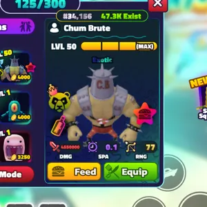 SPONGEBOB TOWER DEFENSE | SBTD | MAX NC PP CHUM BRUTE