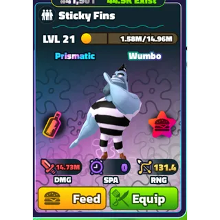 NON-DUPED - PP WUMBO STICKY FINS
