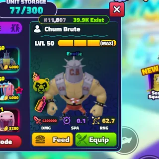 SPONGEBOB TOWER DEFENSE | SBTD | MAX NC CHUM BRUTE