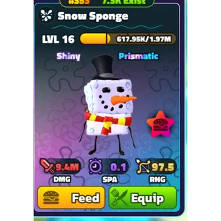 GOLD SERIAL SHINY PP SNOW SPONGE