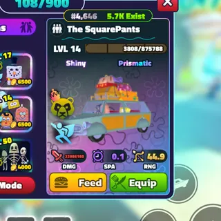 SHINY THE SQUAREPANTS