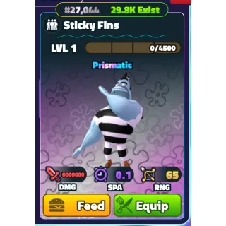 NON-DUPED - STICKY FINS