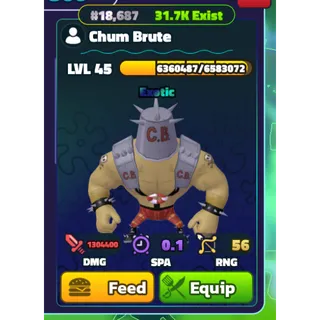 SPONGEBOB TOWER DEFENSE | SBTD | CHUM BRUTE