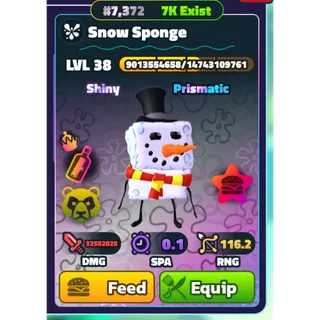 SPONGEBOB TOWER DEFENSE | SBTD | SHINY NC PP SNOW SPONGE