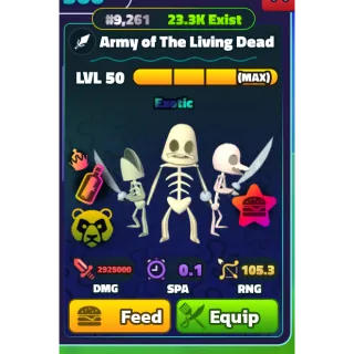 MAX NC PP ARMY OF THE LIVING DEAD