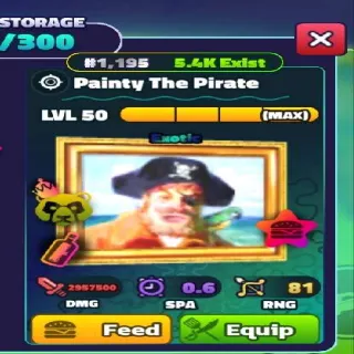 Max Nc Pp Painty The Pirate