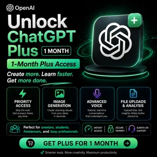 ChatGPT Plus 1 Month Subscription | GPT-5.6 Sol / Terra | 7-Day Warranty