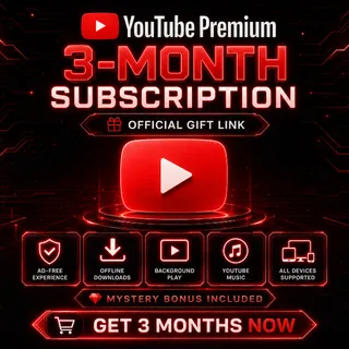 YouTube Premium 3 Months — Official Gift Link ⭐ Instant Delivery