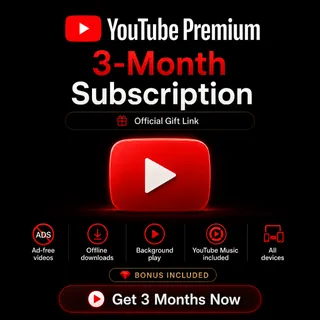 YouTube Premium 3 Months — Official Gift Link ⭐ Instant Delivery