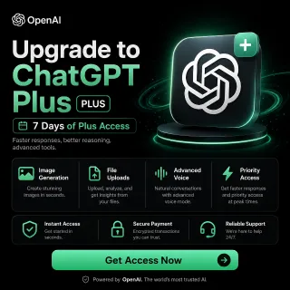 ChatGPT Plus 7-Day Access Pass | GPT-5.6 Sol / Terra & GPT-5.5 | Instant