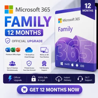 Microsoft 365 Family Subscription | 12 Months | 1TB OneDrive | Official Invite
