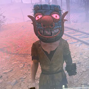 Glowing corncob mask ps5