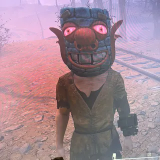 Glowing corncob mask ps5