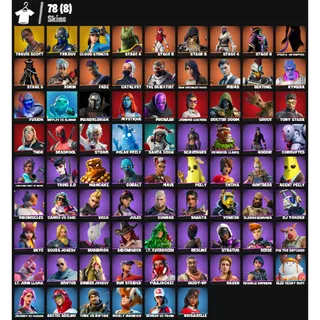 Fortnite Account - |78 skins | Travis Scott | Trilogy | Cloud Striker |50 V-Bucks