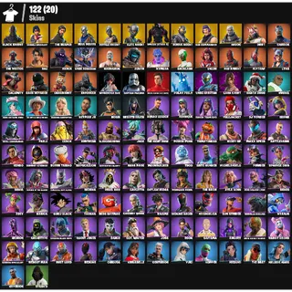  FORTNITE ACCOUNT - |122 skins | Black Knight | Sparkle Specialist | The Reaper | Blue Squire | Royale Knight |6500 V-Bucks