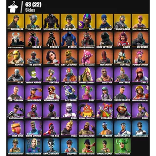 Fortnite Account - |63 skins | OG STW | The Reaper | Elite Agent | Omega (stage 5) | Trailblazer |Rogue Agent | 350 V-Bucks