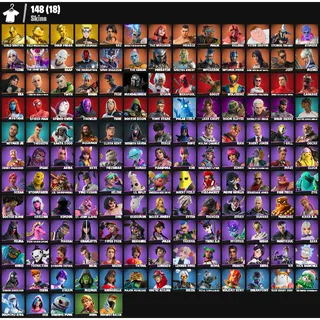 Fortnite Account - |148 skins | Gold Brutus | Gold Meowscles | Gold Midas | Laught It Up| Raz | 400 V-Bucks