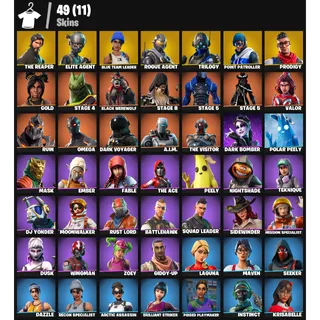 Fortnite Account - |49 skins | The Reaper | Elite Agent | Blue Team Leader | Rogue Agent | Trilogy | 400 V-Bucks