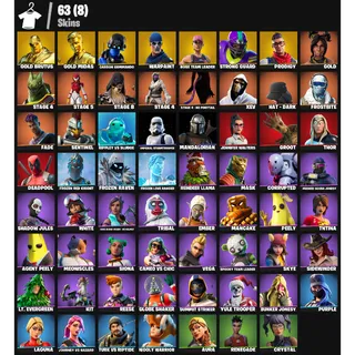 Fortnite Account - |63 skins | OG STW | Gold Brutus | Gold Midas | Carbon Commando | Strong Guard |200  V-Bucks