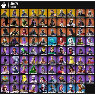 Fortnite Account - |89 skins | The Reaper | Glow | Blue Squire | Royale Knight | Elite Agent | Sub Commander |300 V-Bucks