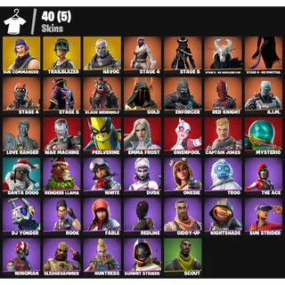 Fortnite Account - |40 skins | Sub Commander | Trailblazer | Havoc |350 V-Bucks