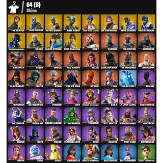  FORTNITE ACCOUNT -| 64 skins | The Reaper | Blue Squire | Royale Knight | Elite Agent |Sub Commander |350 V-Bucks