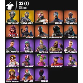  FORTNITE ACCOUNT - |23 skins | Elite Agent | Rogue Agent | Drift | Carbide | The Visitor |Omega |1000 V-Bucks