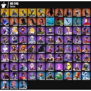 Fortnite Account - |83 skins | The Reaper | Blue Squire | Royale Knight | Elite Agent | Arcane Jinx | 50 V-Bucks