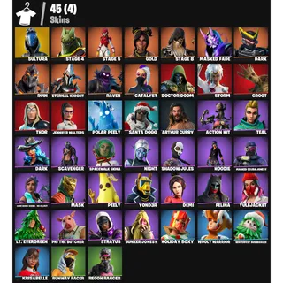 Fortnite Account - |45 skins | Sultura |MASKED FADE | DARK | Ruin | Eternal Knight | 1100 V-Bucks
