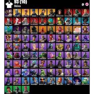 Fortnite Account - | 93 Skins | OG STW | Blue Squire |The Reaper | Master Chief (Black) | Rose Glow | 150 V-Bucks