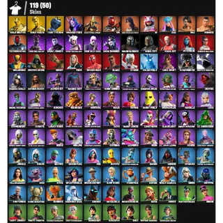 Fortnite Account - |119 skins | Gold Brutus | Gold Midas | Leviathan Axe | MASKED FADE | 1250 V-Bucks