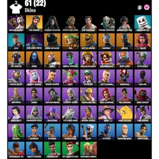 Fortnite Account - | 61 Skins | The Reaper | Outlaw Midas | Cassidy Quinn | Emperor Palpatine | 500 V-Bucks