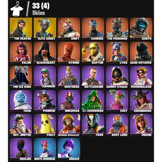  FORTNITE ACCOUNT - |33 skins | The Reaper | Elite Agent | Drift | Carbide | The Prisoner | Zenith | Valor |400 V-Bucks
