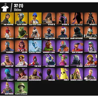 Fortnite Account - |37 skins | The Reaper | Elite Agent | Blue Team Leader | 300 V-Bucks