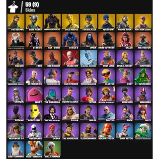 Fortnite Account - |59 skins | OG STW | The Reaper | Elite Agent | Omega (stage 5) |Trailblazer | Rogue Agent |100 V-Bucks
