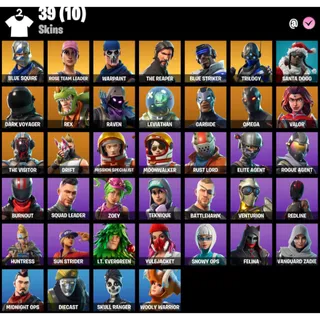 Fortnite Account - | 39 Skins | OG STW | Blue Squire | Rose Team Leader |The Reaper | Blue Striker | Rose Glow |  300 V-Bucks