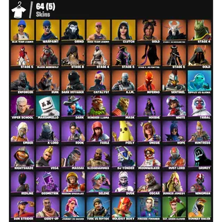 Fortnite Account - |64 skins | OG STW | Blue Team Leader | Grind | Clutch | GOLD |400 V-Bucks