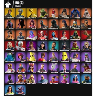 Fortnite Account - |58 skins | The Reaper | Elite Agent | Gold Midas | Take The L | 400 V-Bucks