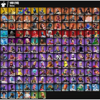 Fortnite Account - 149 skins | Gold Midas | Gold Brutus | Cloud Striker | End Zone |  Rogue Agent | 2150 VB 