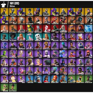 Fortnite Account - 101 skins | The Reaper | Elite Agent | Strong Guard | Trailblazer  Rogue Agent | Havoc | 3000 VBUCKS 