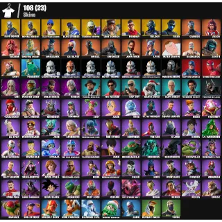 Fortnite Account - 108 skins | Master Chief | Blue Squire | Royale Knight | Blue Team Leader| Subzero Cryptic | 50 VB 