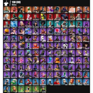 Fortnite Account - | 138 skins | Renegade Raider | Spectra Knight | Valeria | Era | Backlash | Ronin | Omegarok | 300 V-Bucks