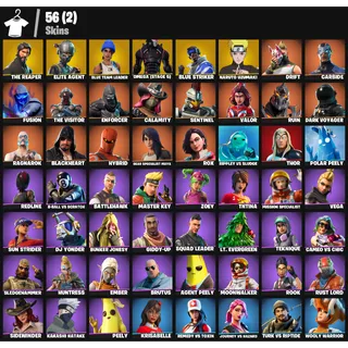 FORTNITE ACCOUNT - |56 skins | The Reaper | Elite Agent | Blue Team Leader | Omega (stage 5) | Blue Striker |2100 V-Bucks