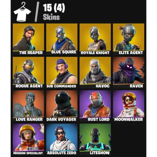 Fortnite Account - 104 skins - The Reaper - Take The L - 200 V-Bucks