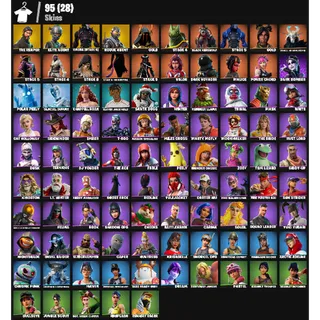 Fortnite Account - |95 skins | Renegade Raider | The Reaper | Elite Agent | Omega (stage 5) | Laugh It Up | 0 V-Bucks