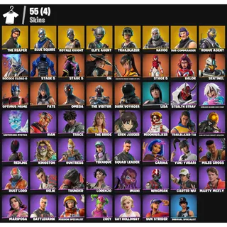 Fortnite Account - 55 skins | The Reaper | Blue Squire | Royale Knight | Elite Agent | Trailblazer | Havoc |100 V-Bucks